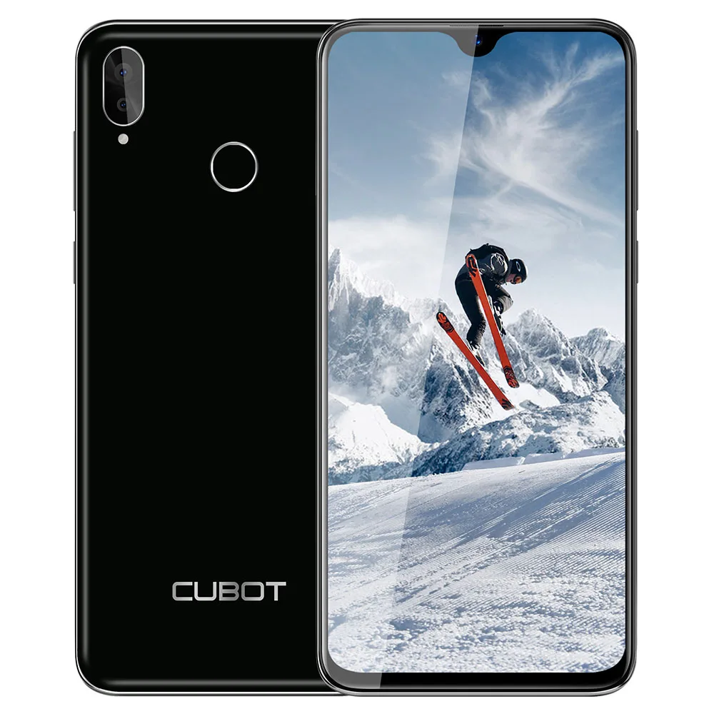 Смартфон Cubot R15 Pro 6,2" с полным экраном 3 ГБ+ 32 ГБ Android 9,0 Pie двойная камера 16MP Face ID Cellura 4G LTE 3000 мАч - Цвет: Black