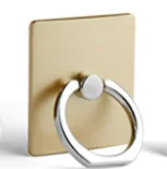 Портативный универсальный металлический держатель телефона с кольцом на палец 360 Dgree Вращающийся Кронштейн для IPhone samsung держатель телефона - Цвет: Gold