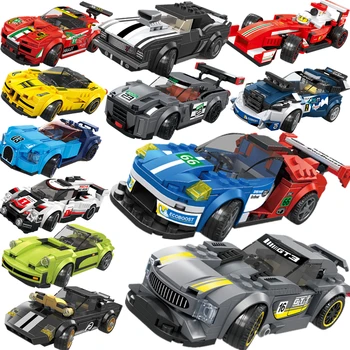 

2020 NEW MOC Speed Champion Technic serise Supercar Vehicles Race Racing Car Sports Truck Building Blocks Bricks Sets Kits Model