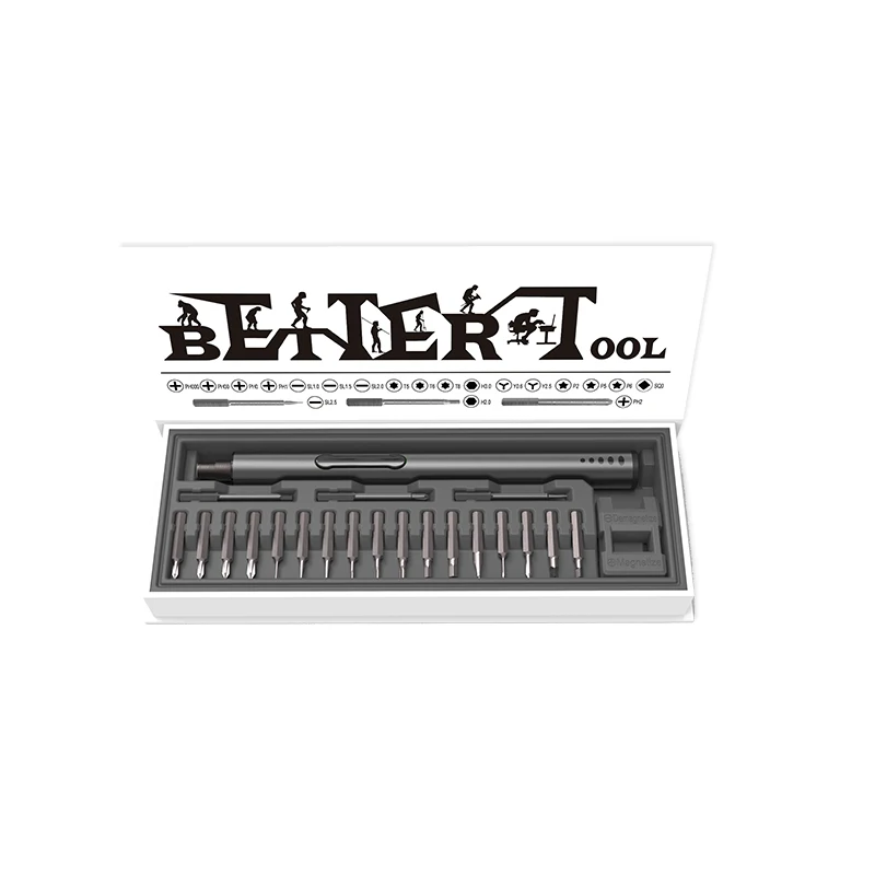 

Creationspace CS02B Mini electric screwdriver Tools for repairing mobile phones, glasses, computers 20 bits