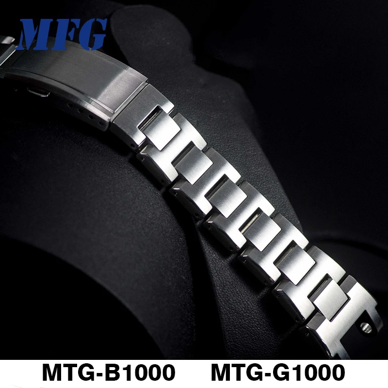 Нержавеющая сталь ремешок для часов MTG-B1000MTG-G1000 ремень металлические часы Модификация аксессуары ремешок подарок на День Благодарения, Рождество