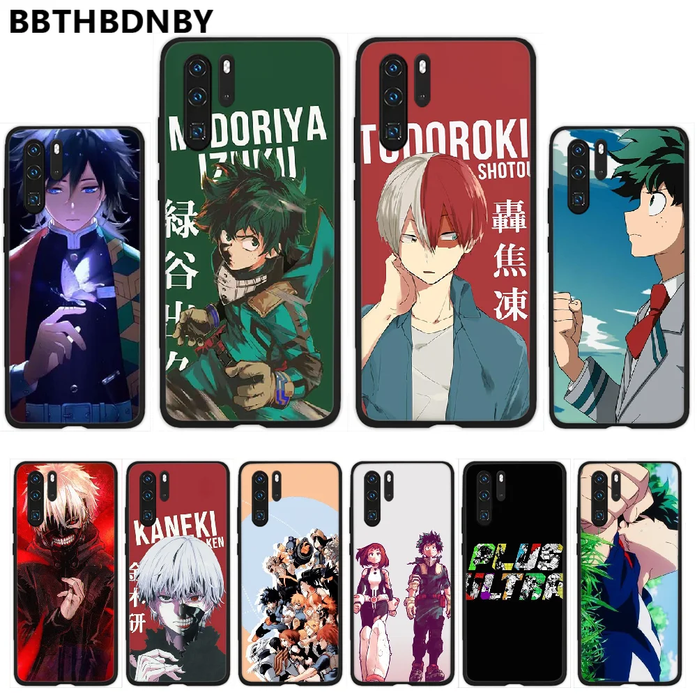 Чехол для телефона с аниме Моя геройская Академия чехол Huawei P9 P10 P20 P30 Pro Lite smart Mate 10