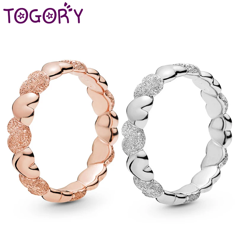 

Romantic Heart To Heart Trail Stackable Finger Fine Ring For Women Wedding Engagement Ring Christmas Jewelry Gift Hot Sale