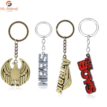 

New Film The Boys Keychain Homelander Team keyring The Seven Super Hero Eagle Badge Key Chain Men Car Accessories