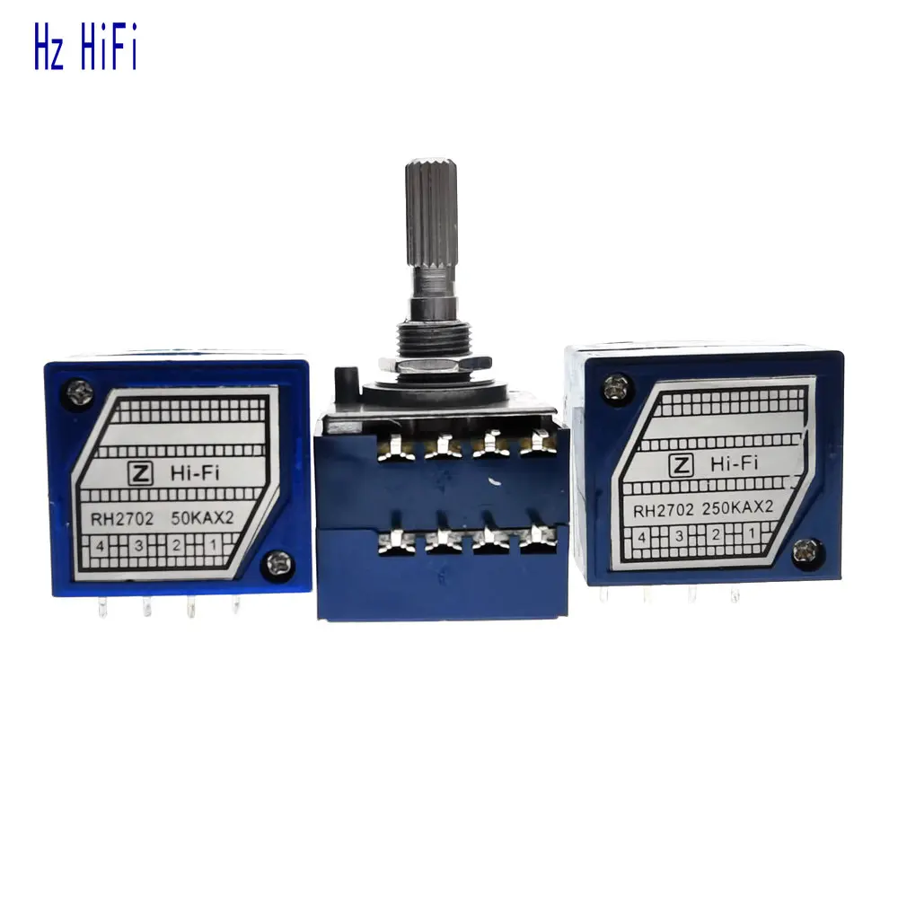 Новинка RH2702 50KAX2 100KAX2 250KAX2 вращающийся Потенциометр 100K 8PIN аудио регулятор