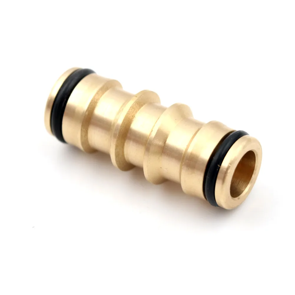 Brass Quick Hose Pipe Joint Connector Male to Male 1/2" Garden Pipe Extension HK 