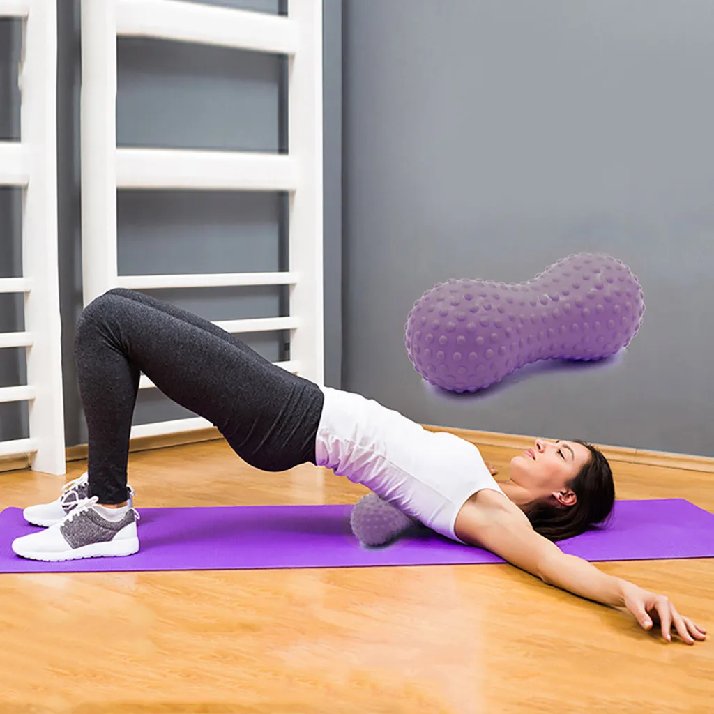 Мышечный массажер массажный фасции арахисовый мяч спортивный ролик для фитнеса Массажер для йоги мяч ролик для йоги оборудование для тренажерного зала релаксирующий