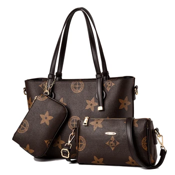 

Three pcs Set Bags Luxury Handbag Women Bags Designer Shoulder Bag for Women 2020 Tote Bags Sac a Main Femme Ladies Hand Bags