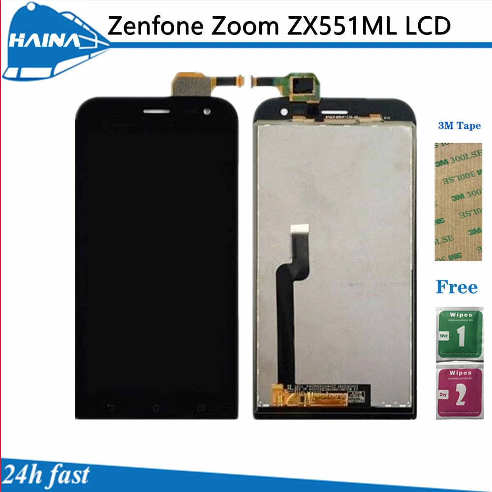 ЖК-дисплей ZX551ML для Asus Zenfone Zoom + цифровой преобразователь сенсорного экрана в