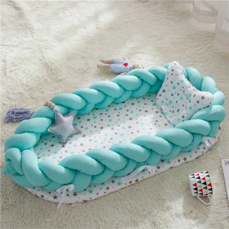 Berceau Portable pour nouveau-né | Pare-choc, lit de bébé Portable, chaise de lit pour nouveau-né berceau bébé, berceau bébé sommeil, oreiller de nid, goutte d'oreiller