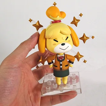 386 Animal Crossing Isabelle PVC Action Figures Q.ver 386 Anime Animal Figurine Toy Diorama Model toy 6