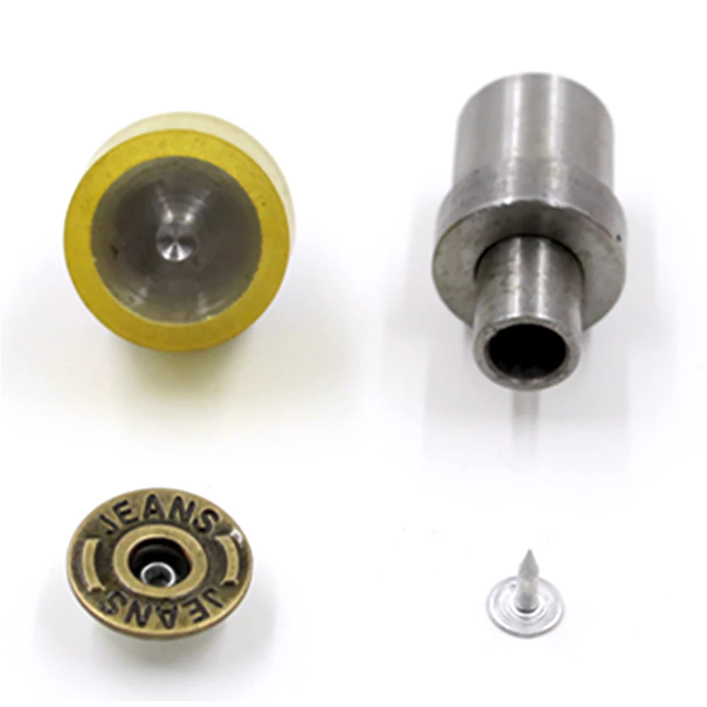 

17 mm hollow jeans buttons hand pressure to install mold hollow mold cowboy buckle. Jeans button tool. Moving Head button tool.