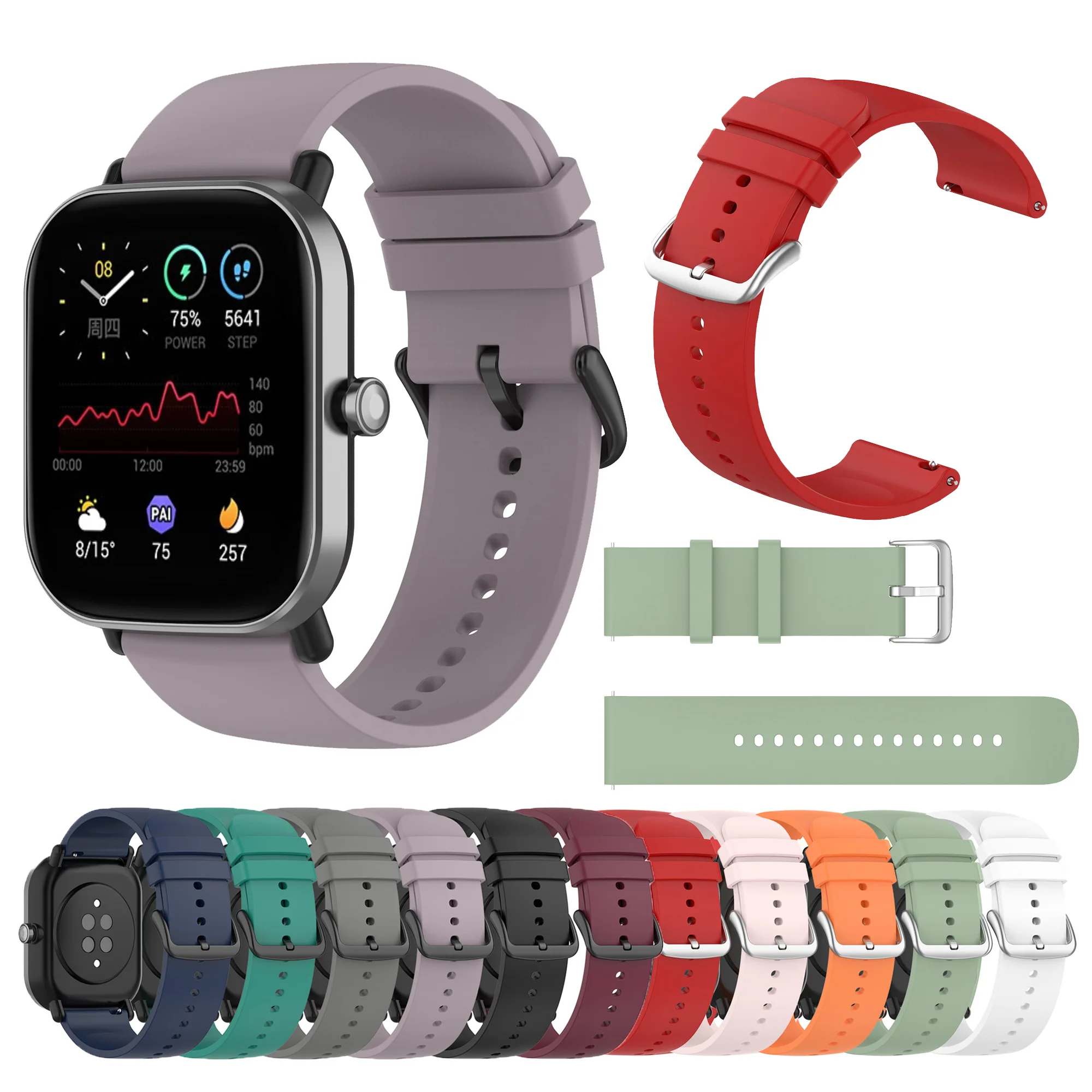 Ремешок 20 мм для Xiaomi Huami Amazfit GTS 2 Mini 2e спортивные браслеты новый браслет MiBro Air Color |