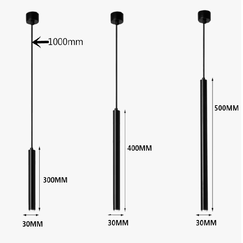 7W Pode ser escurecido led lampada pingente longo tubo ilha sala de jantar loja barra decoracao cilindro tubo pingente luzes cab
