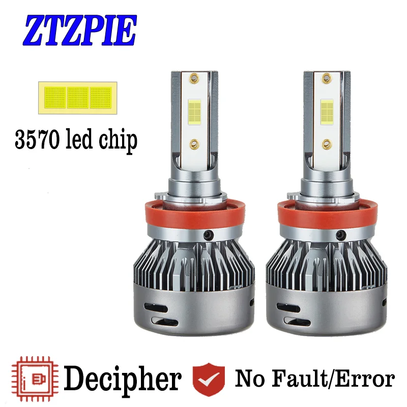 ZTZPIE 110 Вт 6500 лм 9006 K 9005/HB4 9012/HB3 H1 H8 H7 H4 H11 H9 3570 (HIR2) светодиодная Автомобильная фара