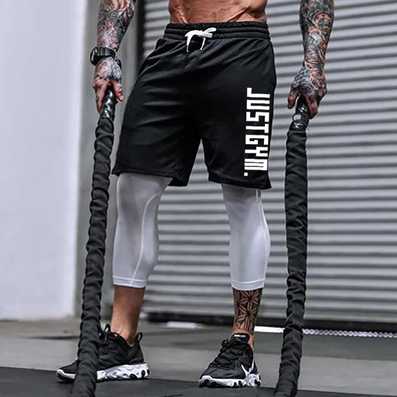 

Summer Fashion Casual Shorts Mens Mesh Gym Shorts Mens Bodybuilding Fitness Shorts Breathable Quick Drying Short Pants