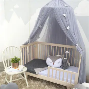 

Hanging Kids Baby Bedding Dome Bed Canopy Cotton Mosquito Net Bedcover Curtain For Baby Kids Reading Playing Home Decor
