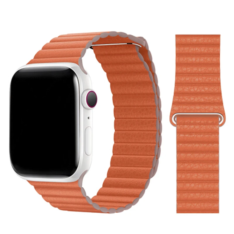 Ремешок для часов из натуральной кожи 38 мм 40 42 44 подходит Apple iwatch серии 5 4 3 2