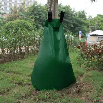 

1Pc Durable Water Drip Bag Trees Watering Bag Creative Plants PVC Water Drip Pouch for Irrigation (Green)