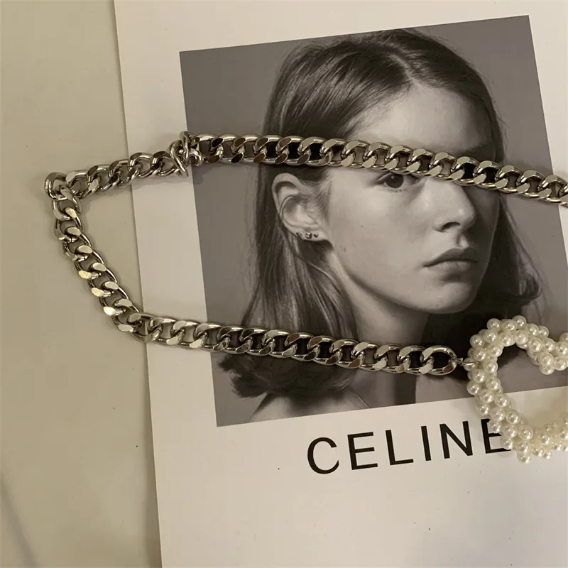 

Женская цепочка с жемчужинами Ryfix, декоративная цепочка на талию в стиле панк, BG2173, 2021