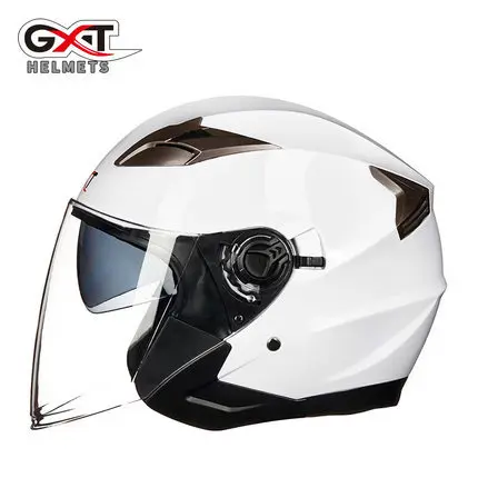 

GXT Electric Motorcycle Helmet Men And Women Electromobile Double Lens Half Helmet Women's Four Seasons Half Cover Type Safety H