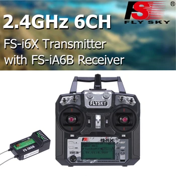 

Original Flysky FS-i6X 2.4GHz 6CH AFHDS 2A Remote Controller Transmitter with FS-iA6B Receiver for RC Quadcopter Drone