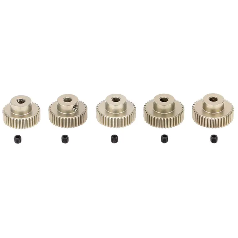 

5pcs 64DP 3.175mm Pinion 36T 37T 38T 39T 40T Motor Gear Set for 1/10 RC Car Brushed Brushless Motor