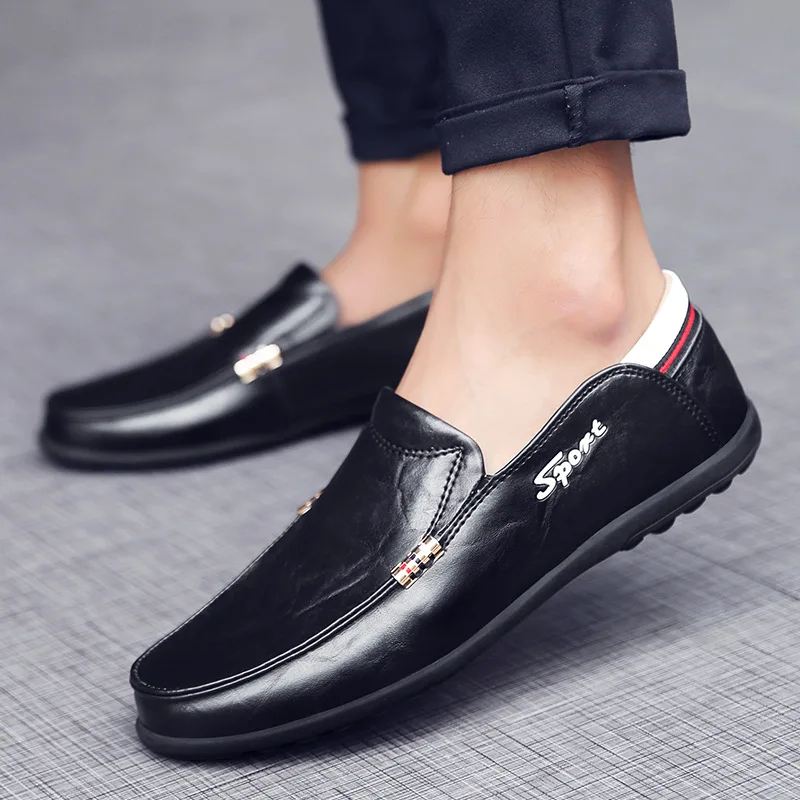 Мужская обувь; Новинка; повседневные водонепроницаемые мокасины; zapatos de hombre; Мужская обувь; кожаная мужская повседневная обувь для вождения; zapatillas hombre