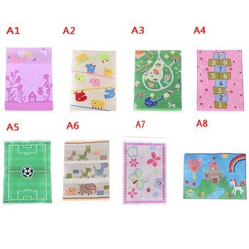 

Turkish Carpet Dollhouse Miniatures 1:12 Accessories Kit Carpet Mat Rayon Thread Cartoon Mini Carpet Doll House