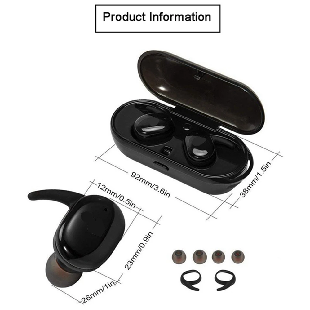 T2C TWS Wireless Bluetooth Earphone for iPhone 6 6plus 7 7plus 8 iphobe x xs iphone xsmax iphone xr iphone 11 gaming headset