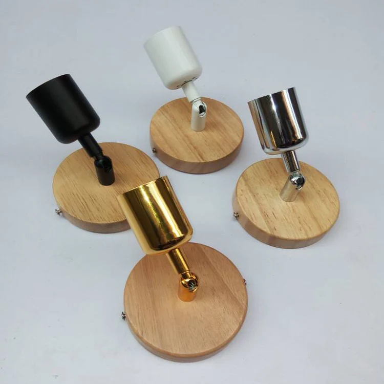 Wood lamp holder E27 high temperature universal head corridor balcony study bedside wall | Лампы и освещение