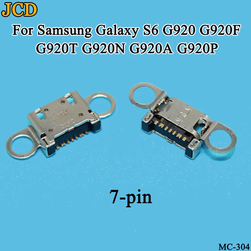 JCD 5 шт. порт зарядки Micro USB с портом Jack для разъема 7Pin для samsung Galaxy S6 край G925 Galaxy S6 G920 G920F A310 A510 A710