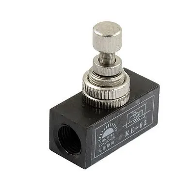 

Black Metal G1/4" One-way Restrictive Pneumatic Flow Control Valve Uycxh