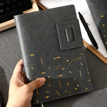 

Morse Code Meeting Notebook A5 High Grade Notebook Bronzing Pattern School Supplies