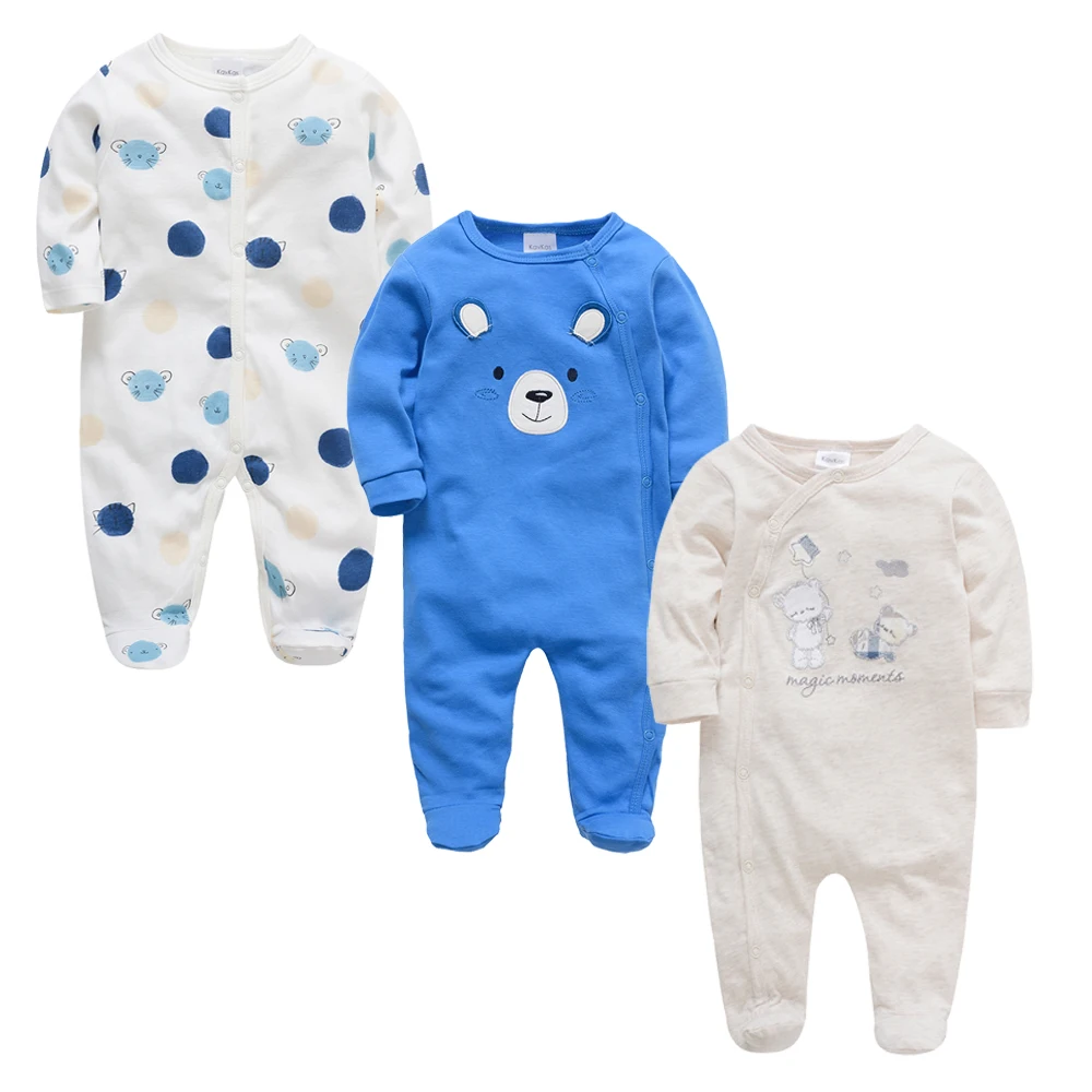 Новинка, 3 4 шт./партия, одежда для маленьких девочек, roupa de bebes, одежда для маленьких мальчиков, комплект одежды для малышей с рисунком, хлопковый комбинезон для новорожденных 0-12 месяцев - Цвет: 394047
