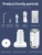 YAJIAO New Smart Water Bottle Pump USB Charging Wireless Automatic Electric Water Pump Dispenser Hot and Cold Dual Use For Home