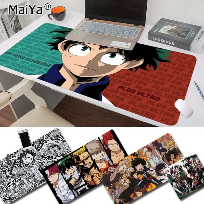 

Maiya Top Quality My Hero Academia Keyboards Mat Rubber Gaming mousepad Desk Mat Free Shipping Large Mouse Pad Keyboards Mat