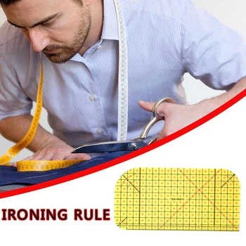 

1PCS Patchwork Sewing Tools Hot Ironing Ruler Sewing Drawing Clear Quilting Yardstick Rulers Cutting Tool Craft DIY
