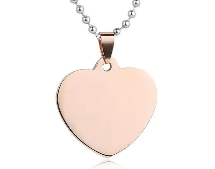 

Heart Shaped Pet Tag Pendant Charm Dog Name Address Tags Engraved Pet Jewelry Accessories 2 Sizes Wholesale