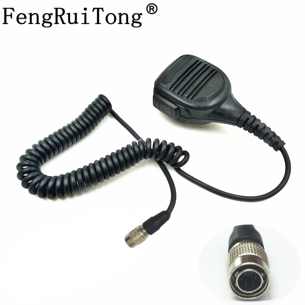 Quick Disconnect Connector Hand Microphone Walkie Talkie for Harris XL-185P XL-200P XG75 P5500 P7300 Radio 6pin Adapter