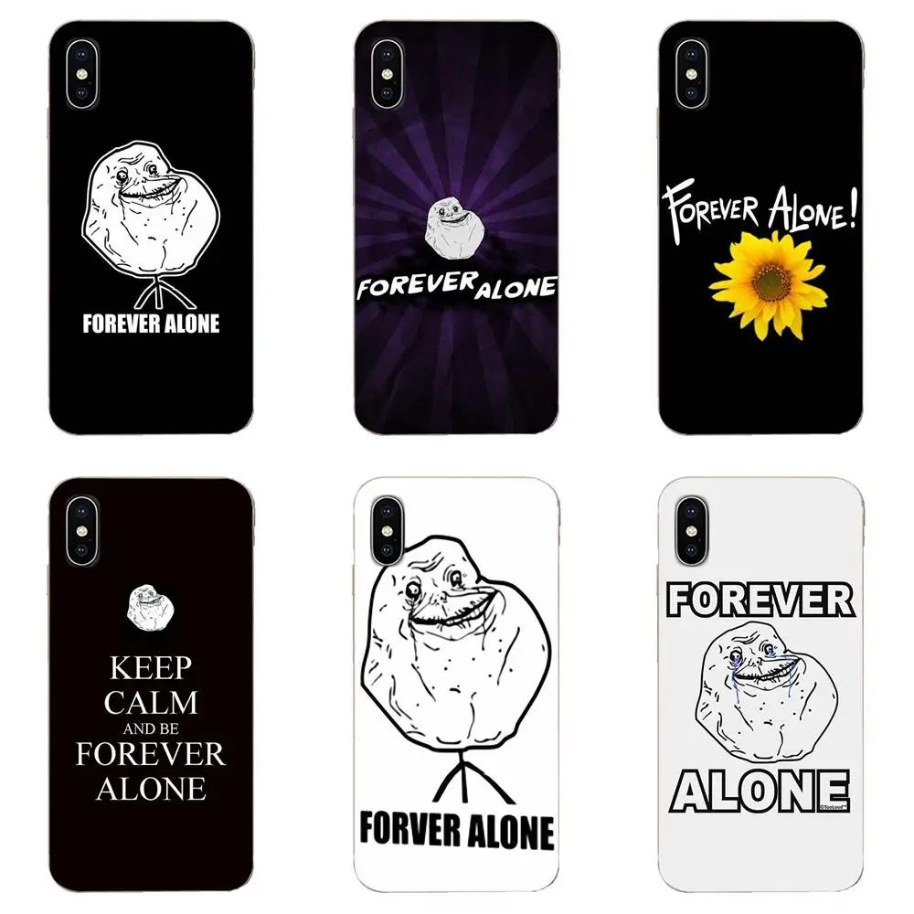 Сделай Сам цветной рисунок ТПУ для Apple iPhone 4 4S 5 5C 5S SE 6 6S 7 8 11 Plus Pro X XS Max XR Forever Alone