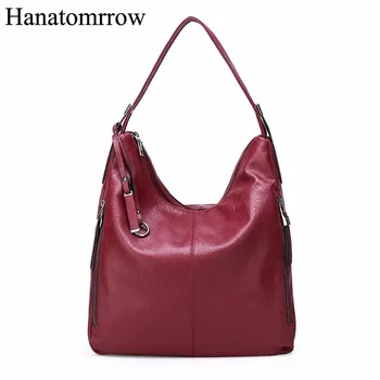 

Famous Brand Women Handbags Pu Leather Soft Ladies Shoulder Bags Winter Top-handle Bags Casual Large Capacity Bag