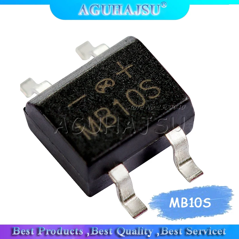 50pcs MB10S 0.5A/1000V SOP4 integrated circuit | Электронные компоненты и принадлежности