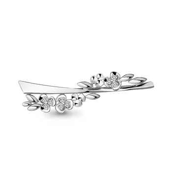 

Brooch AQUAMARINE with cubic, silver 925