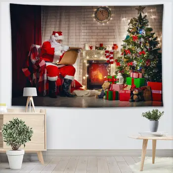 

HOT SALE Christmas Party Tapestry Wall Hanging Decorative Tapestry Background Home Decoration Camping Tent Travel Sleeping Pad
