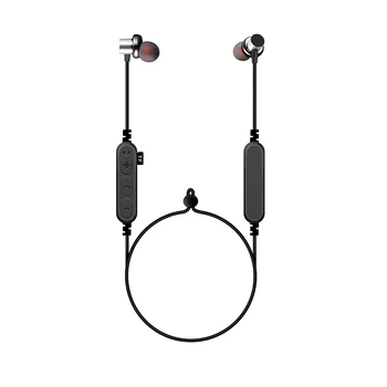 

Bluetooth Earphone With Microphone Sports Bass Magnetic Wireless Volume Control Neckband Earphone Support TF Card For Smartphone