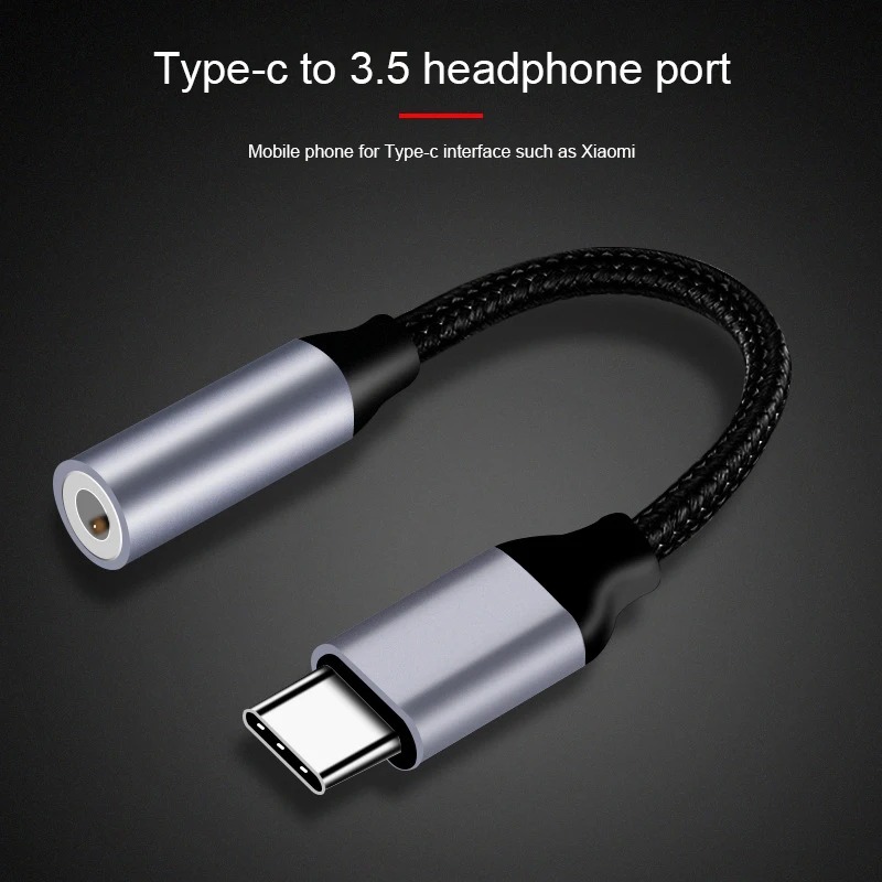 USB Type C Audio Adapter USB C Male to Female Jack 3.5mm Earphone Adapter Aux Cable For Samusng Huawei Xiaomi 3.5 Jack Converter