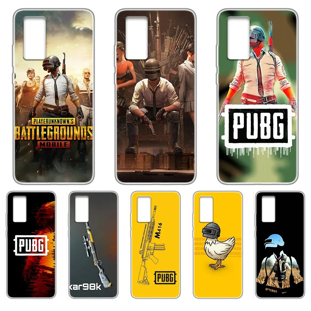 Хит продаж pubg прозрачный чехол для телефона HUAWEI nove 5t p 8 9 10 p20 P30 p40 P pro Smart 2017 2019 Z lite |