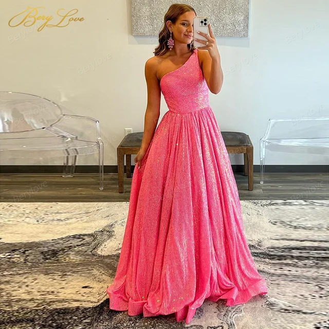 Berylove Sparkly Evening Dresses Long 