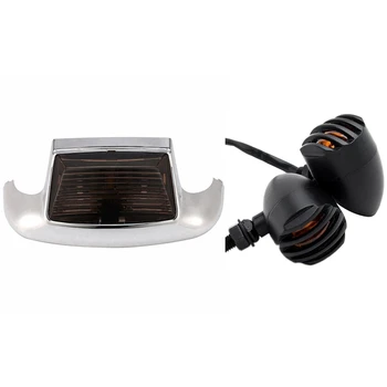 

NEW-3 Pcs Motorcycle Accessories: 1 Pcs Rear Fender LED Light Brake Light & 2 Pcs 3 Wire Bulb Indicators Turn Signals